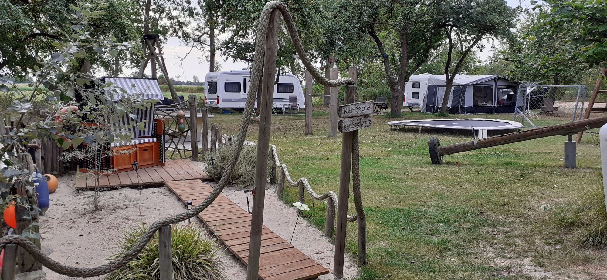 Camping auf dem Bauernhof an der Nordsee