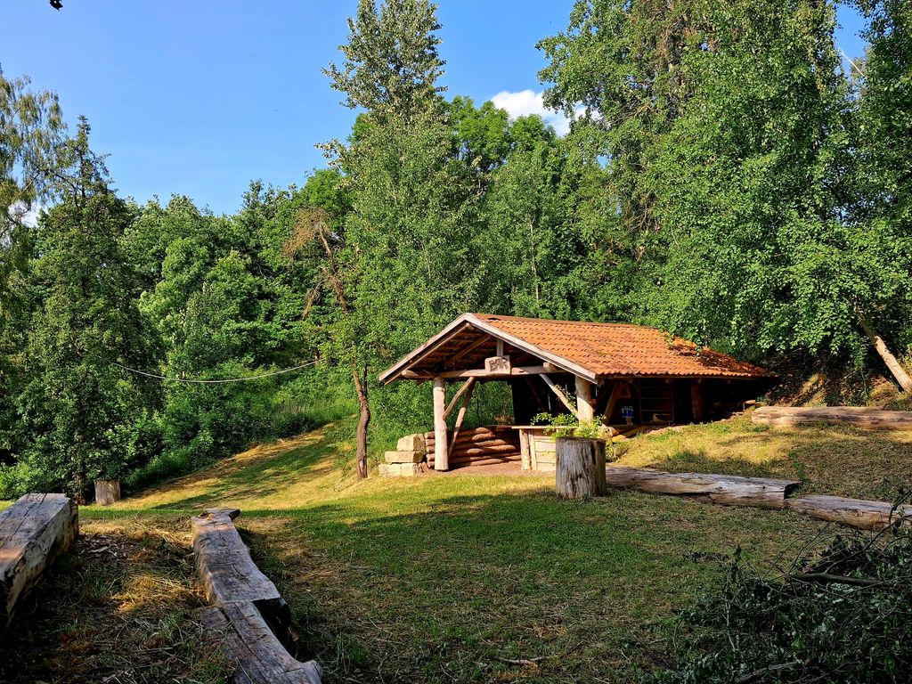 Naturidyll im Südharz mit Blick auf den Brocken