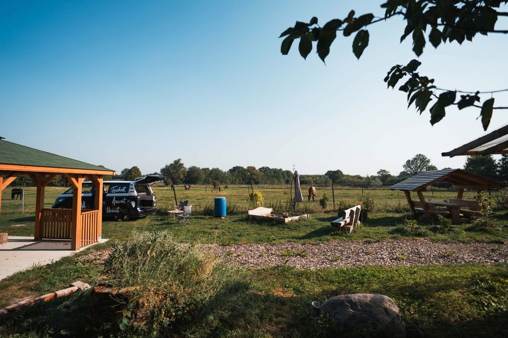 Wiesen Camp auf dem Bauernhof