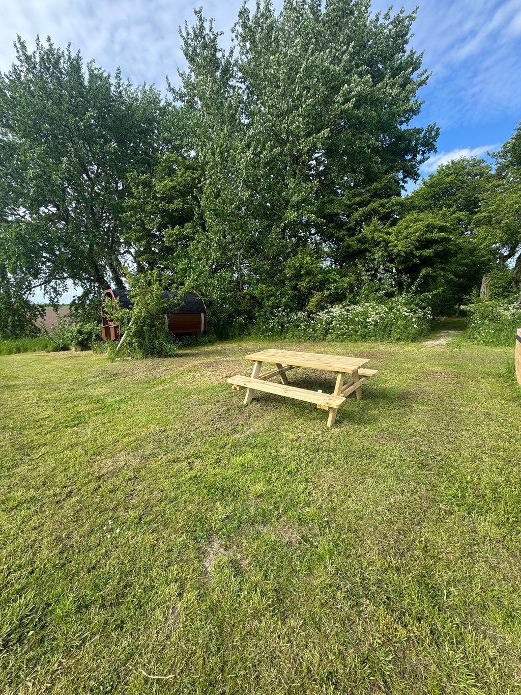 Der Stellplatz mit Fernblick