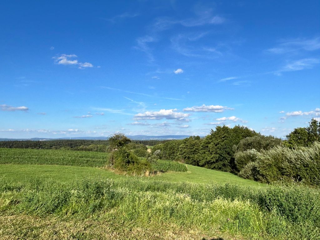 Pitch with view of Ochsenkopf and Schneeberg