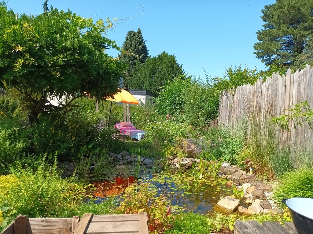 Heimatort im wildromantischen Garten