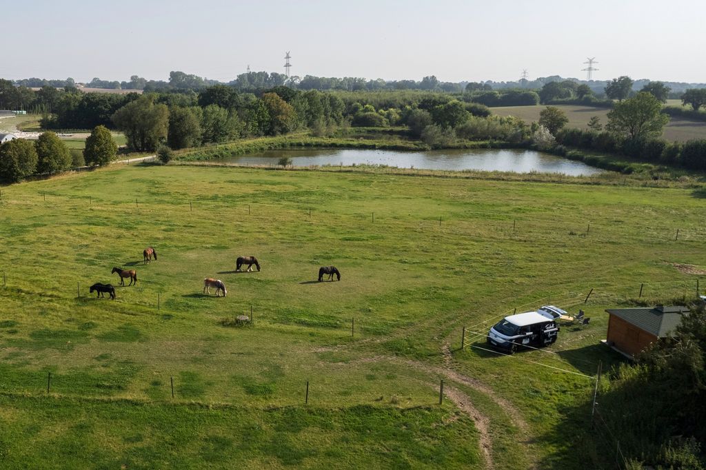 Wiesen Camp auf dem Bauernhof