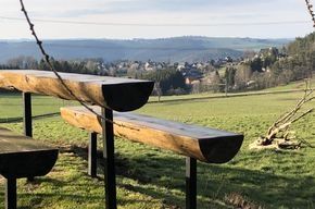 Pascolo per alpaca sulle alture della Selva di Turingia