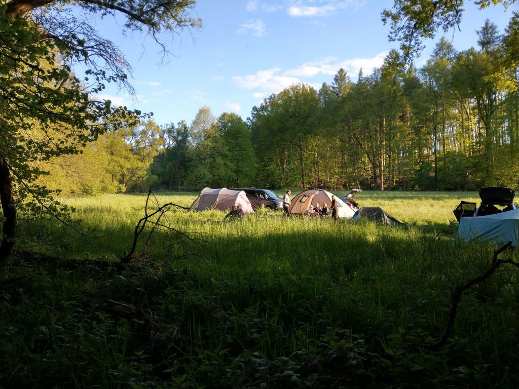 Consejo para acampar: pequeño valle junto al arroyo