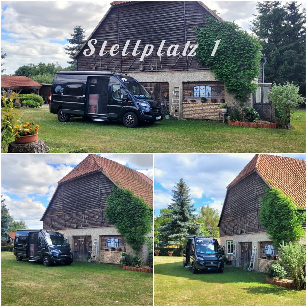 Sosta del camper presso il "Vecchio Fienile