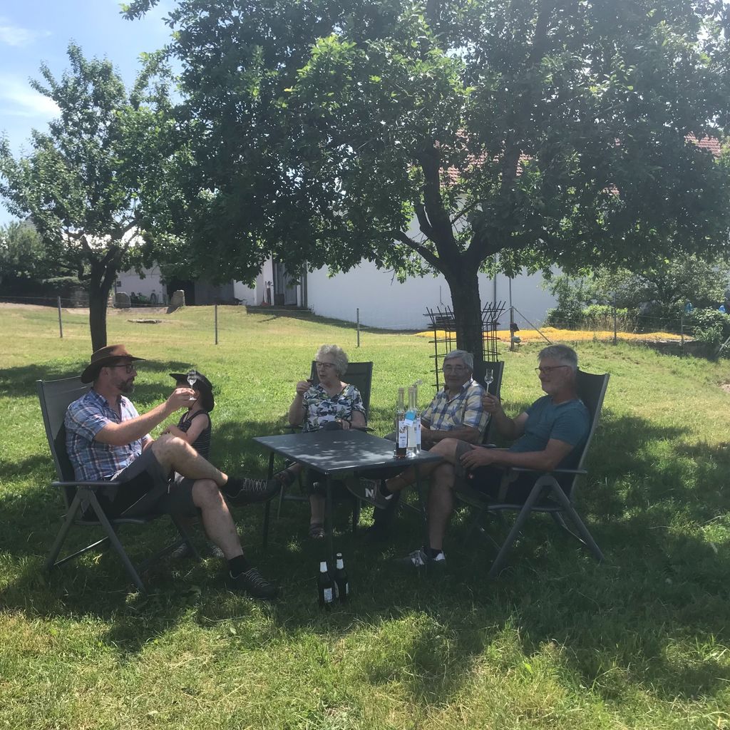 Orchards near distillery and vaulted cellar