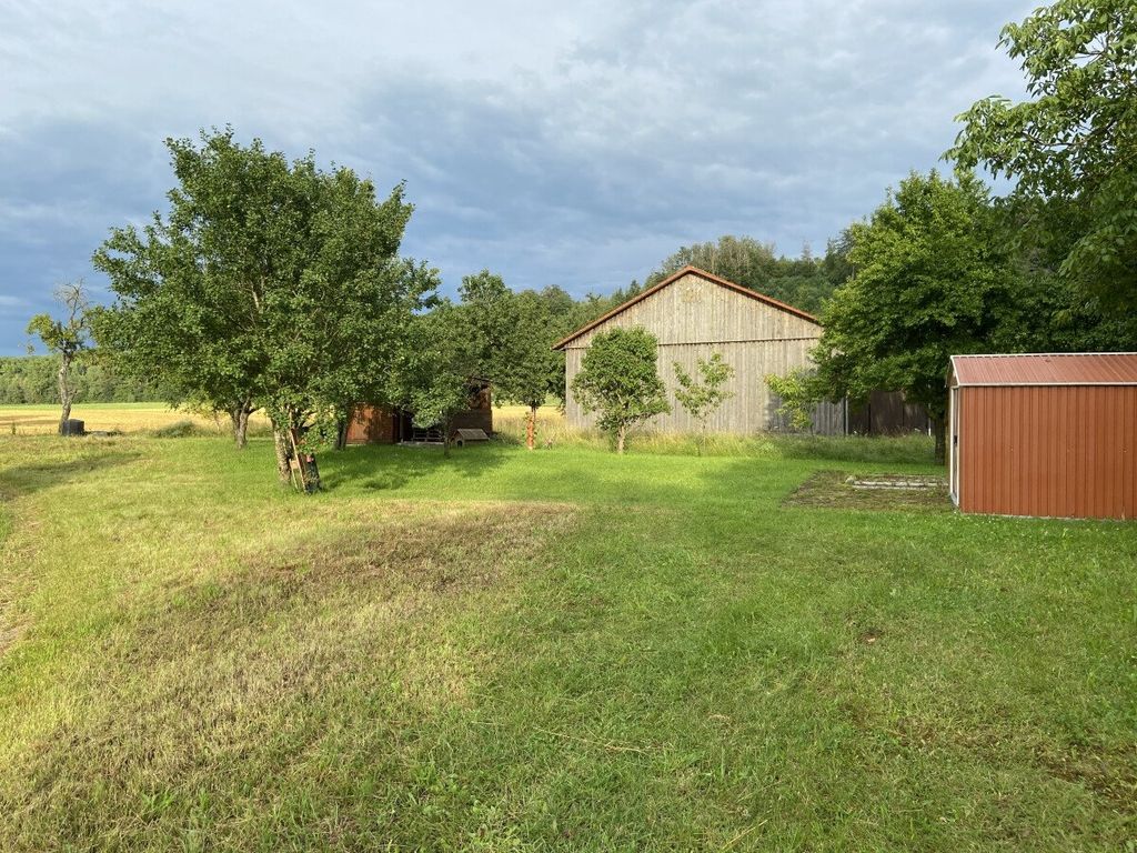 Single pitch between forest, meadows and fields