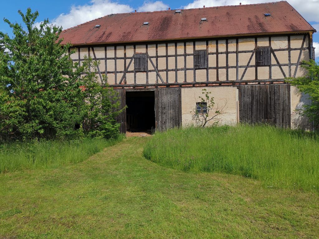 Die schöne Fachwerkscheune von außen