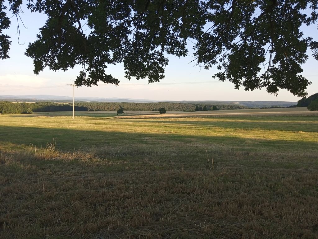 Panorámica del Rhön en una antigua granja de tres lados