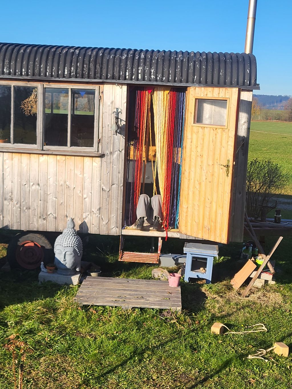 Naturcamping im Allgäu mit Bergblick