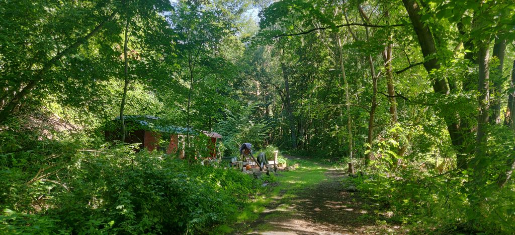 Zirkuswagen am Finowkanal in Eberswalde
