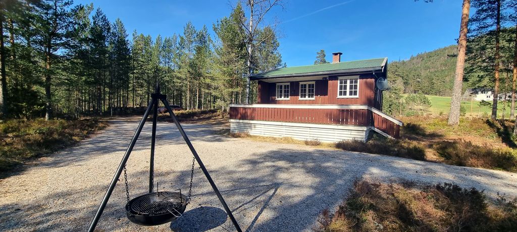 Baita sul fiume in Norvegia con possibilità di pesca e vista panoramica