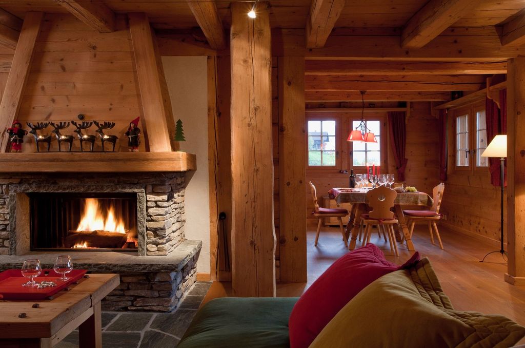 Chalet aislado en los Alpes suizos