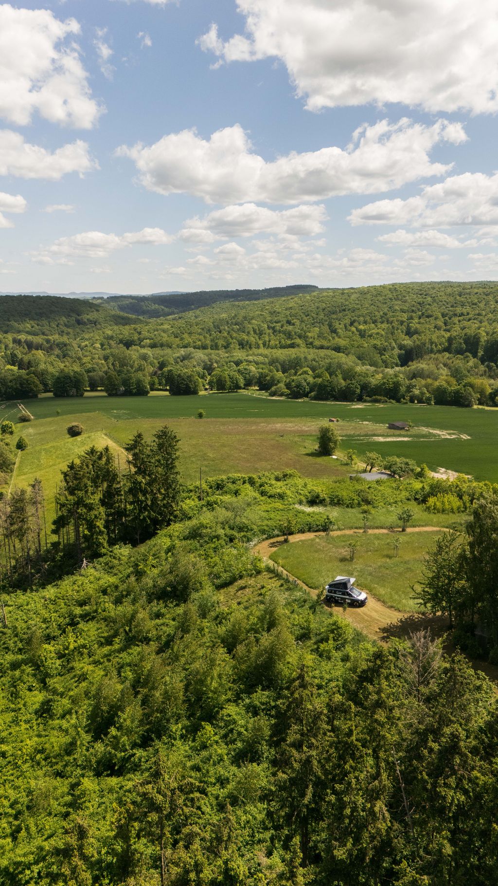 Large orchard meadow in the Weserberg(hinter)land
