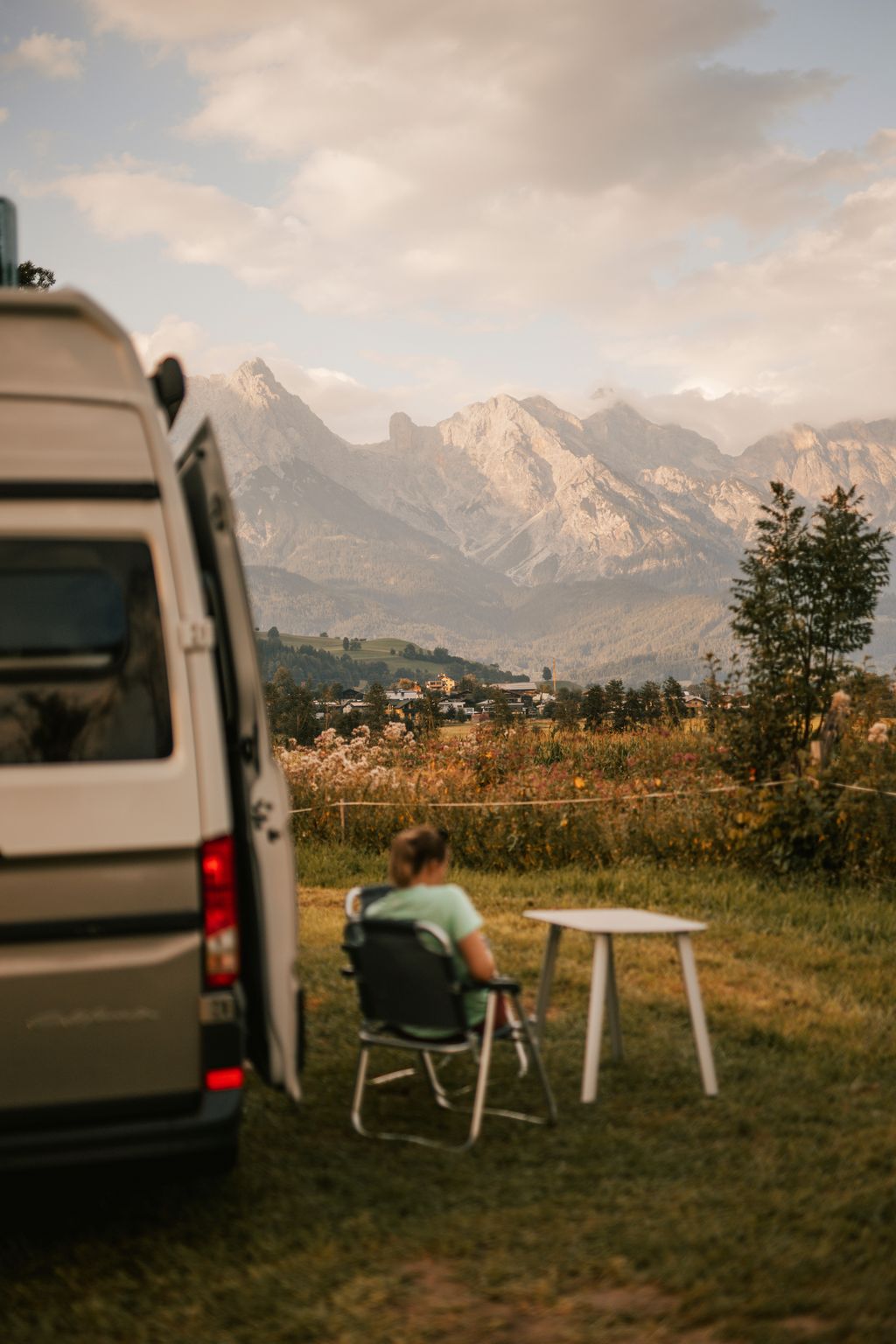 S'Biberplatzl with mountain backdrop on the Steinernes Meer