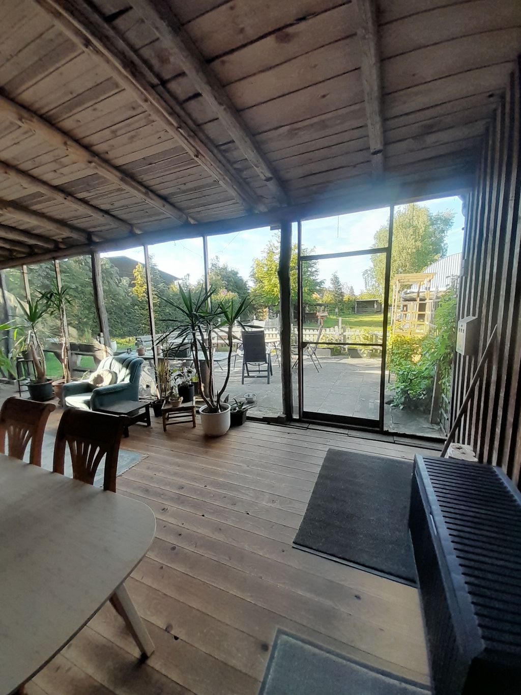 Former western saloon on the lake & outdoor living room