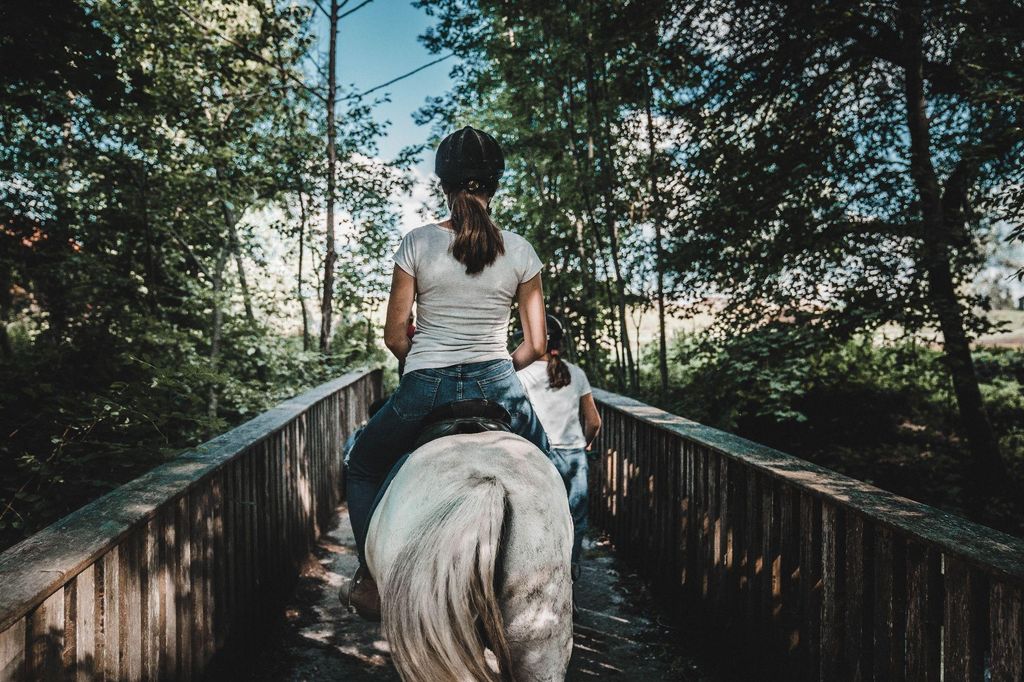 Camp auf pferdegestützten Therapie-und Coachinghof