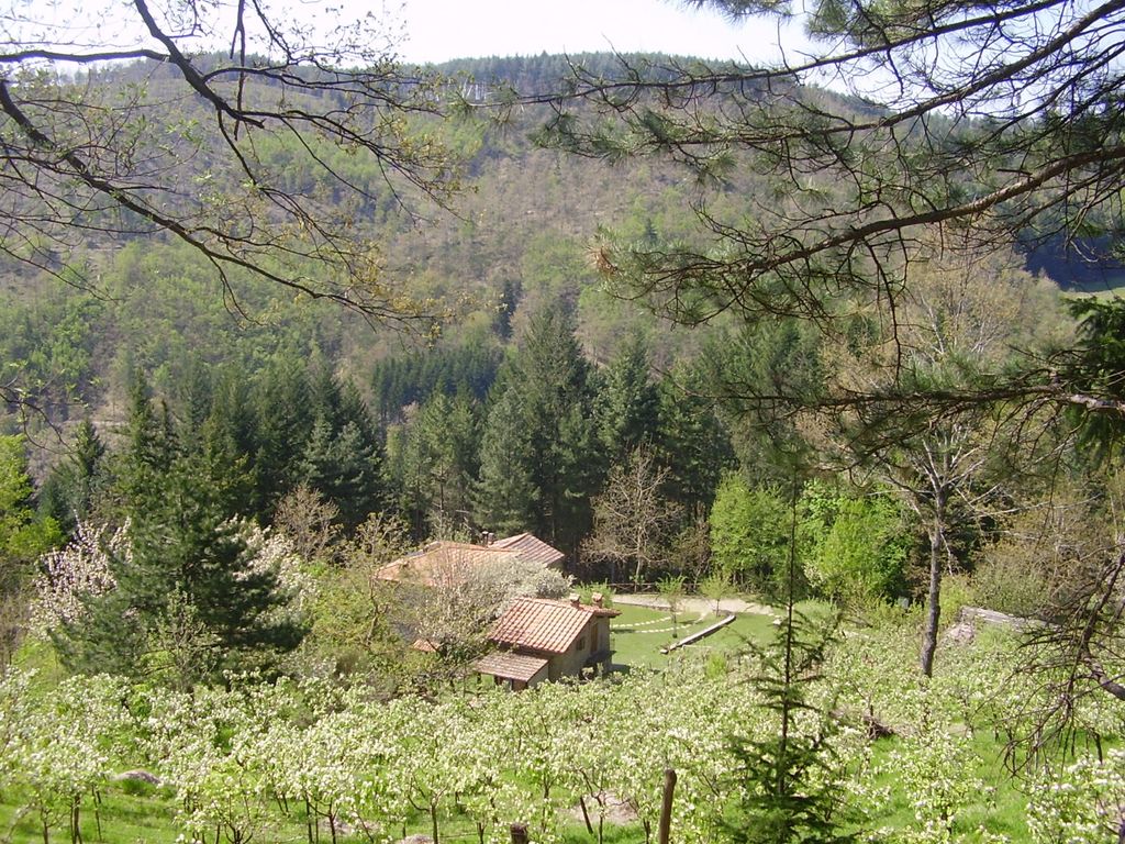 Alter Kastanientrockner in der Toskana