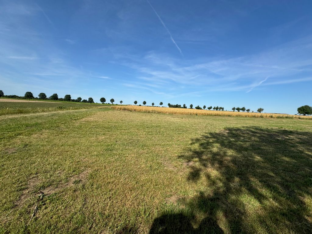 Emplacement de camping entouré de vastes champs