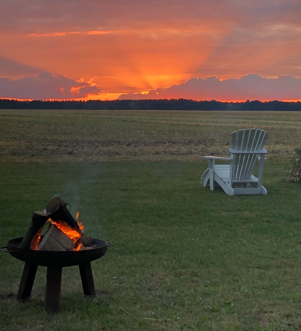 Camping in Alleinlage mit tollen Sonnenuntergängen