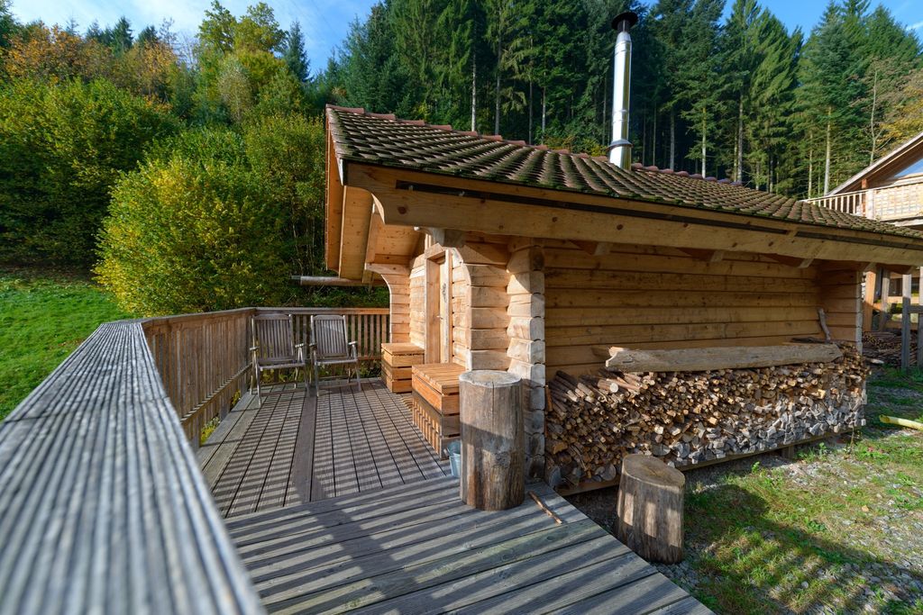Romantikhütte *Zweisamkeit *Bettwä *Holz *Handtü