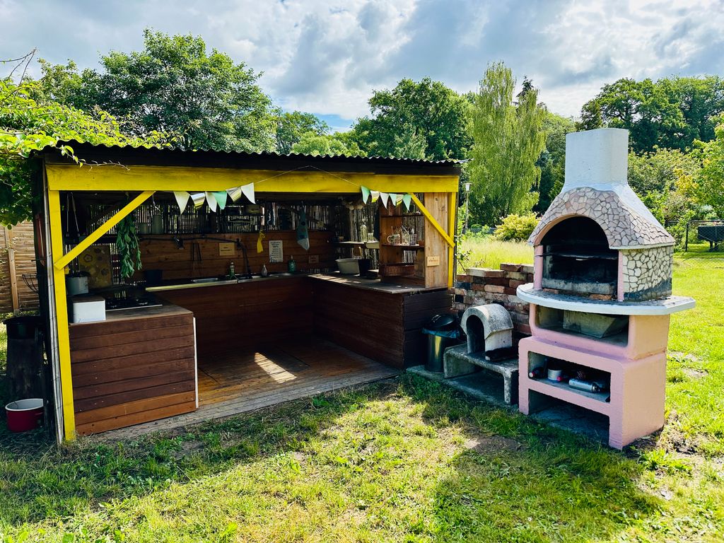 Cocina al aire libre en el Elba