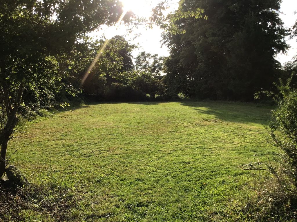 Private pitch on meadow with view of fields