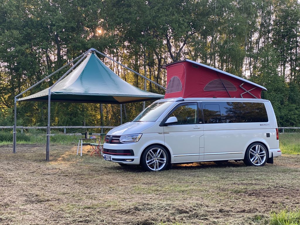 Übernachten an der Poitou-Esel-Weide im Wald