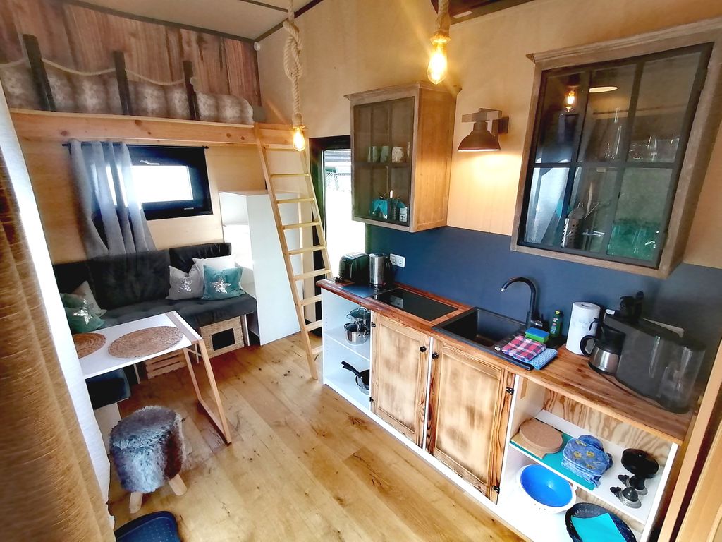 Vacaciones en el campo en una casita en la región de los lagos
