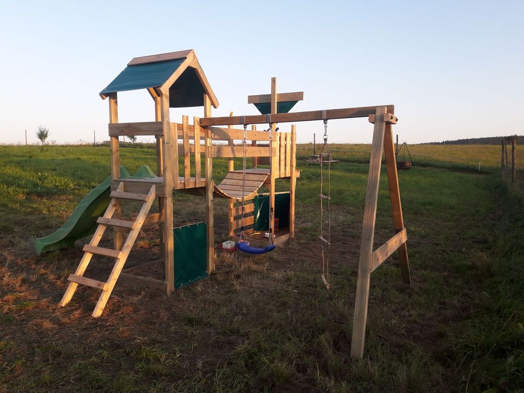 Meadow pitches on organic farm
