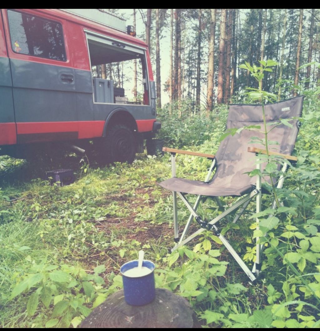 Pure forest bathing - camping in your own forest