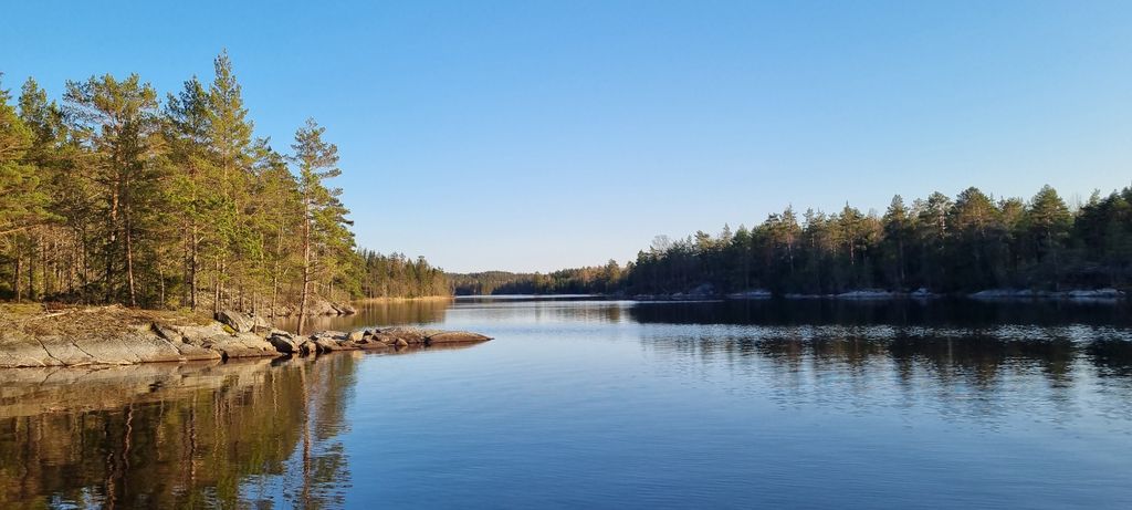 Campamento en plena naturaleza sueca junto al lago