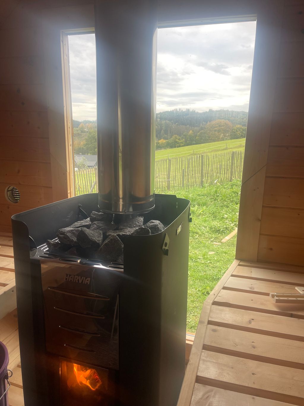 Ausblick Panorama Fenster Aus Schlaffass