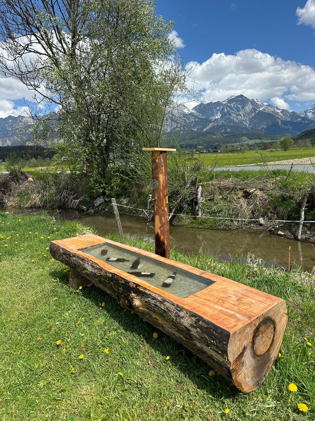 S'Biberplatzl mit Bergkulisse am Steinernen Meer