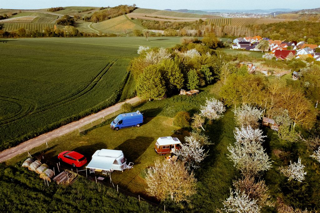 Camping auf der Obstwiese