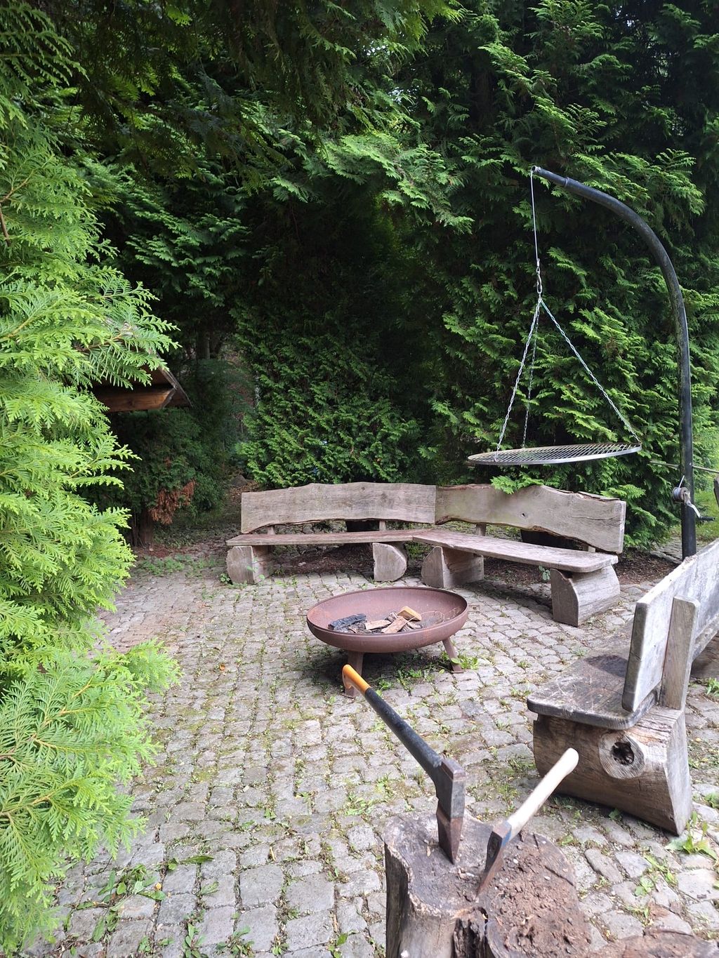 Privater Campingplatz mit Meißner-Blick