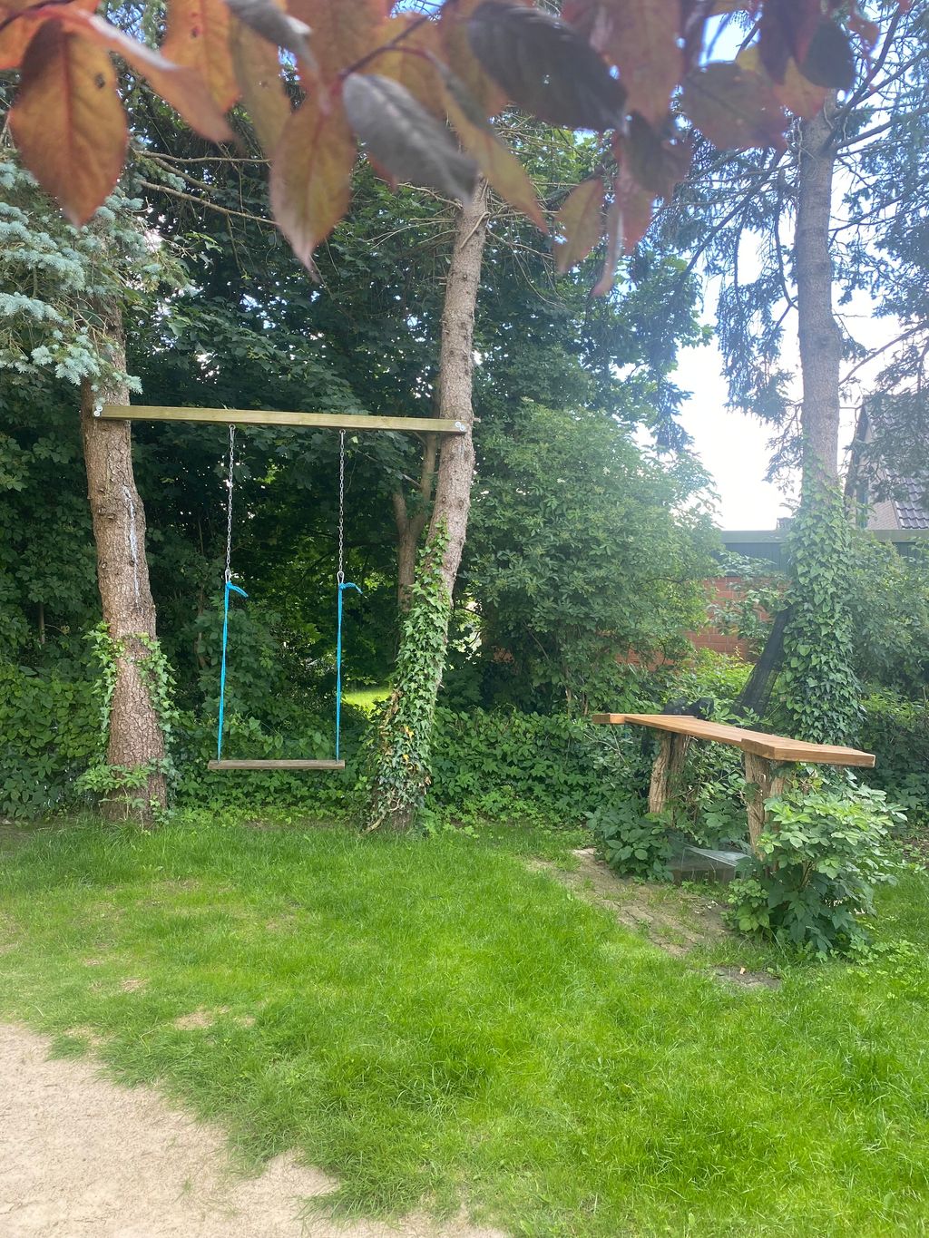 En medio del jardín en el balneario climático con Albersdorf