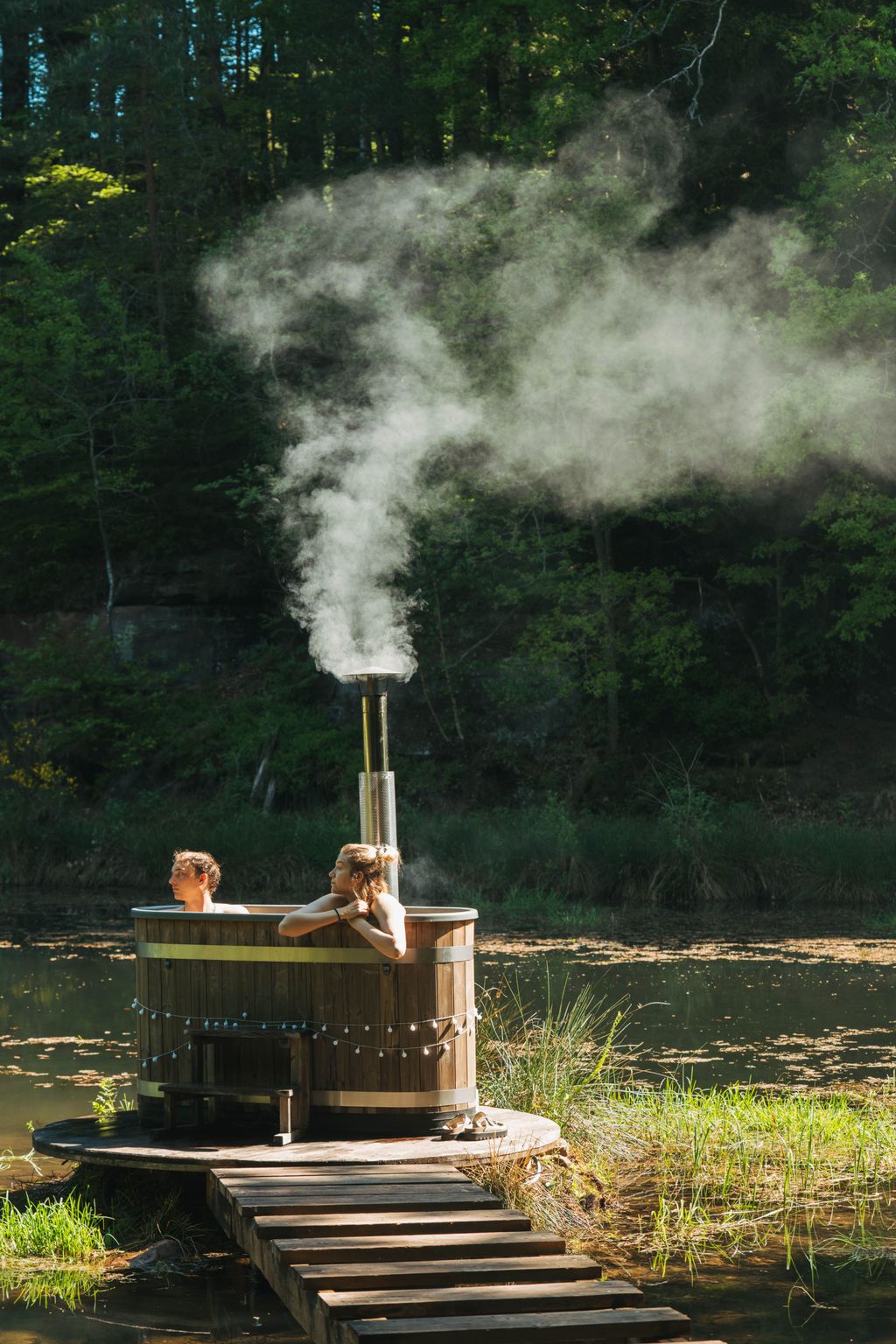 Direkt am See mit Hot Tub im Pfälzerwald
