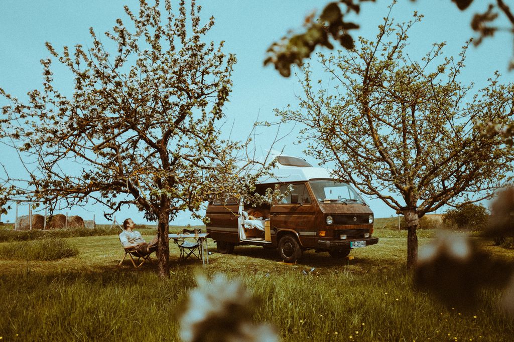 Camping auf der Obstwiese