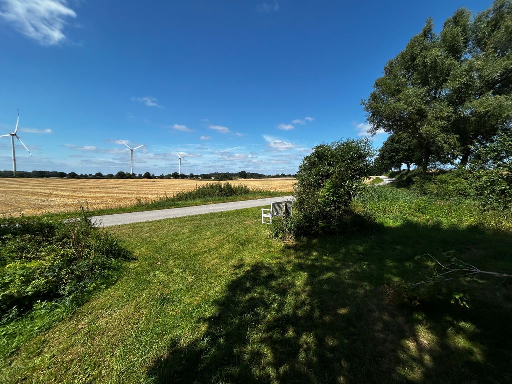 Schöner Panorama-Platz umgeben von alten Bäumen