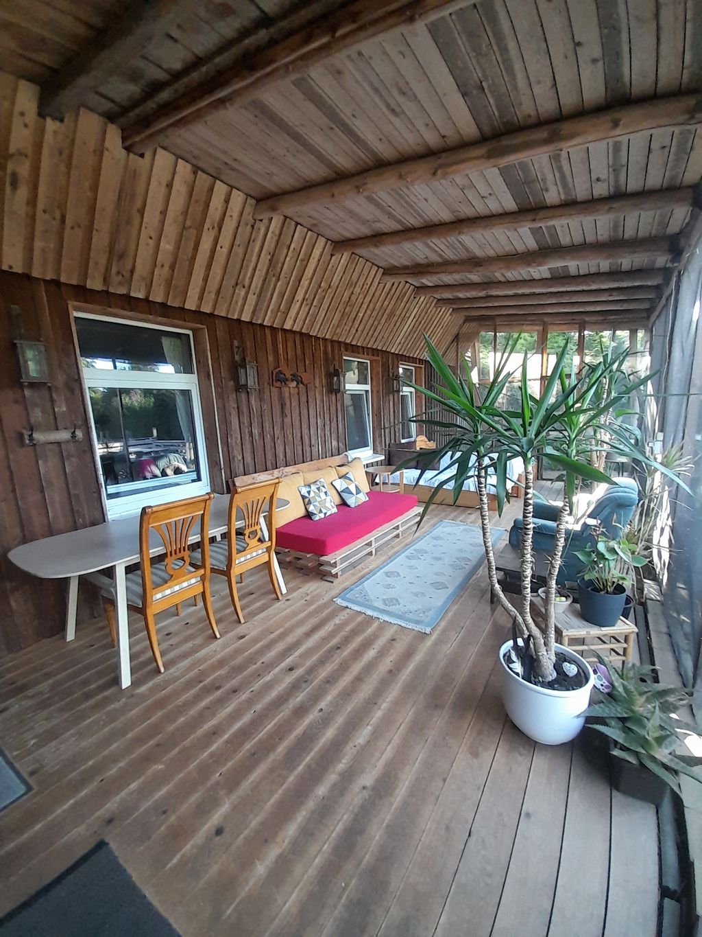 Former western saloon on the lake & outdoor living room