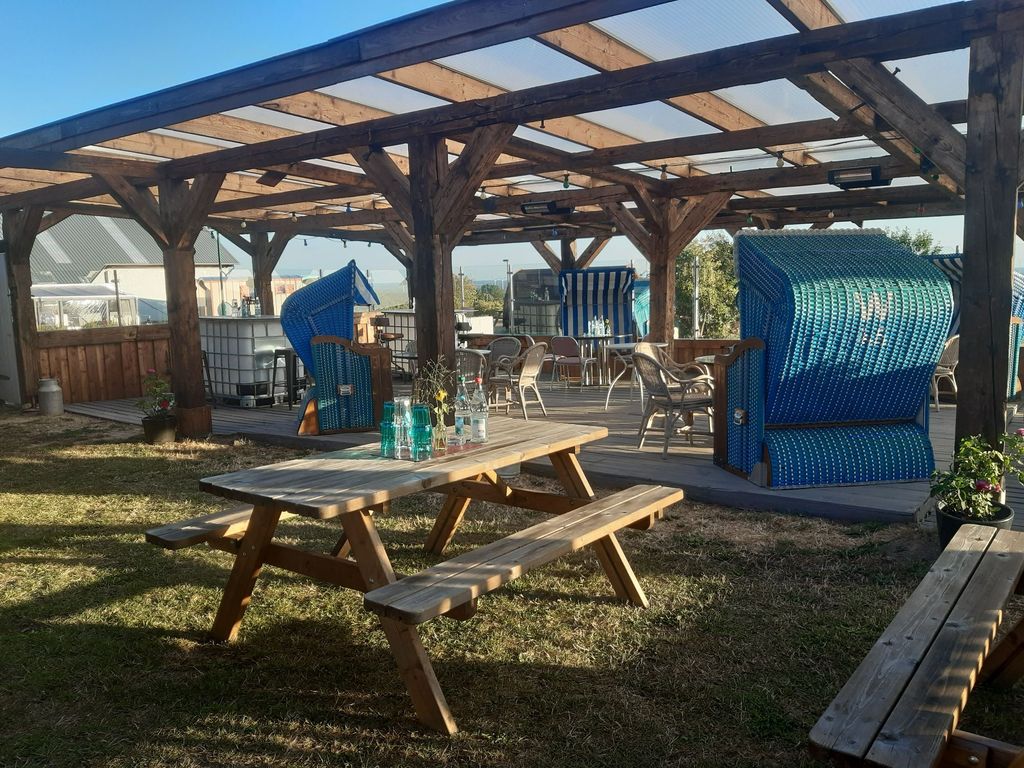 Wohnmobilstellplatz mit Ausblick auf die Ostsee 
