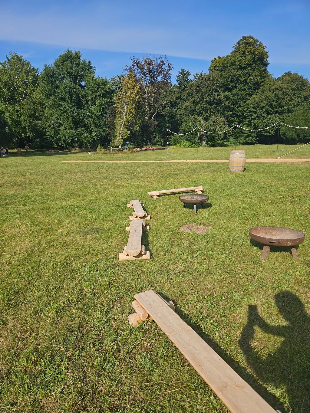 Schlafen im historischen Schlosspark 