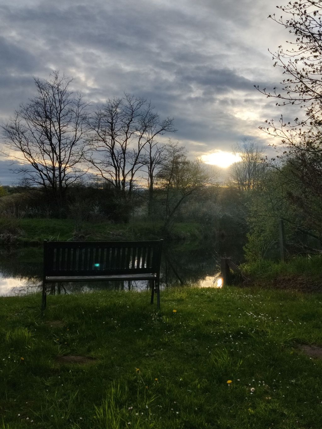 Campen am Grenzufer / am Ufer der Werra