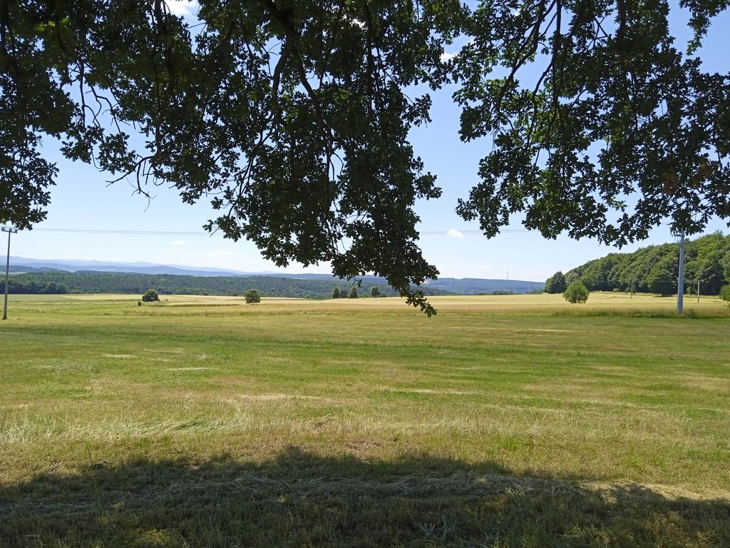 Panorámica del Rhön en una antigua granja de tres lados