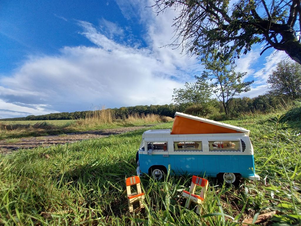 Alone location in the nature with a view of the forest