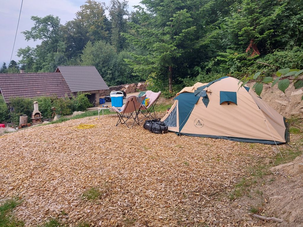 Panorama Campground with a view of the Rhine Valley