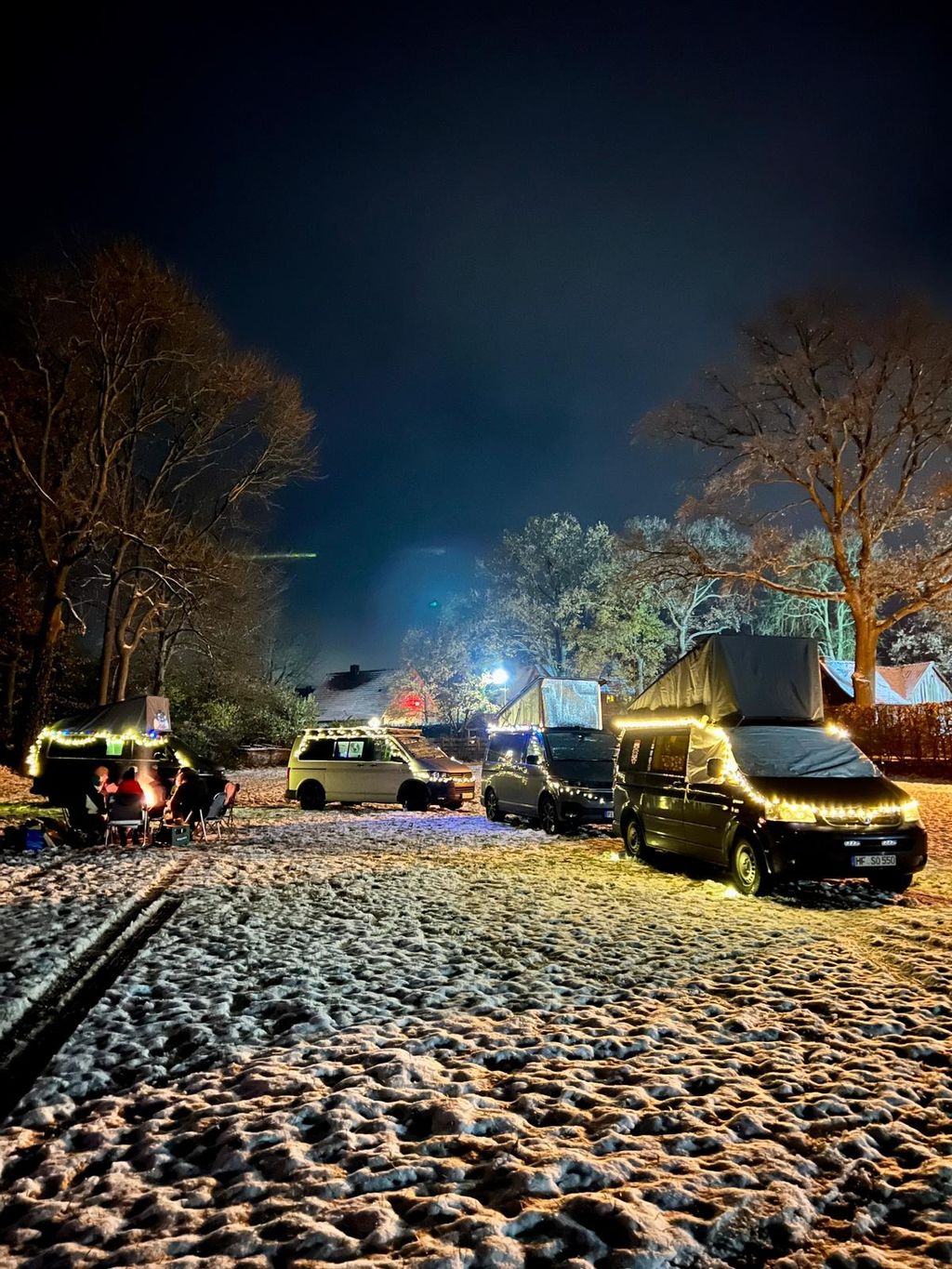 Green meadow in the forest or idyllic yard parking lot