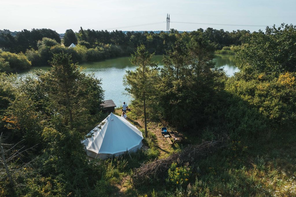 Tente Glamping au bord du lac de Bakkegaarden